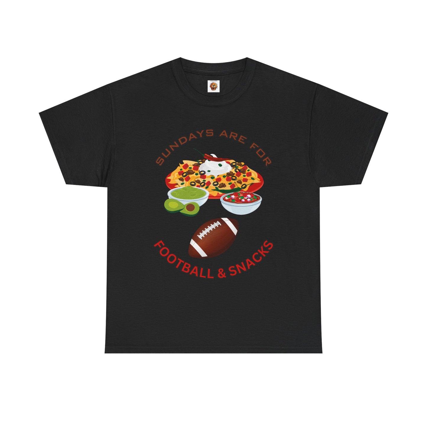 Sundays Are for Football & Snacks Tee, Unisex Cotton Shirt, Game Day Apparel, Fun Gift for Sports Lovers, Weekend Vibes, Super Bowl