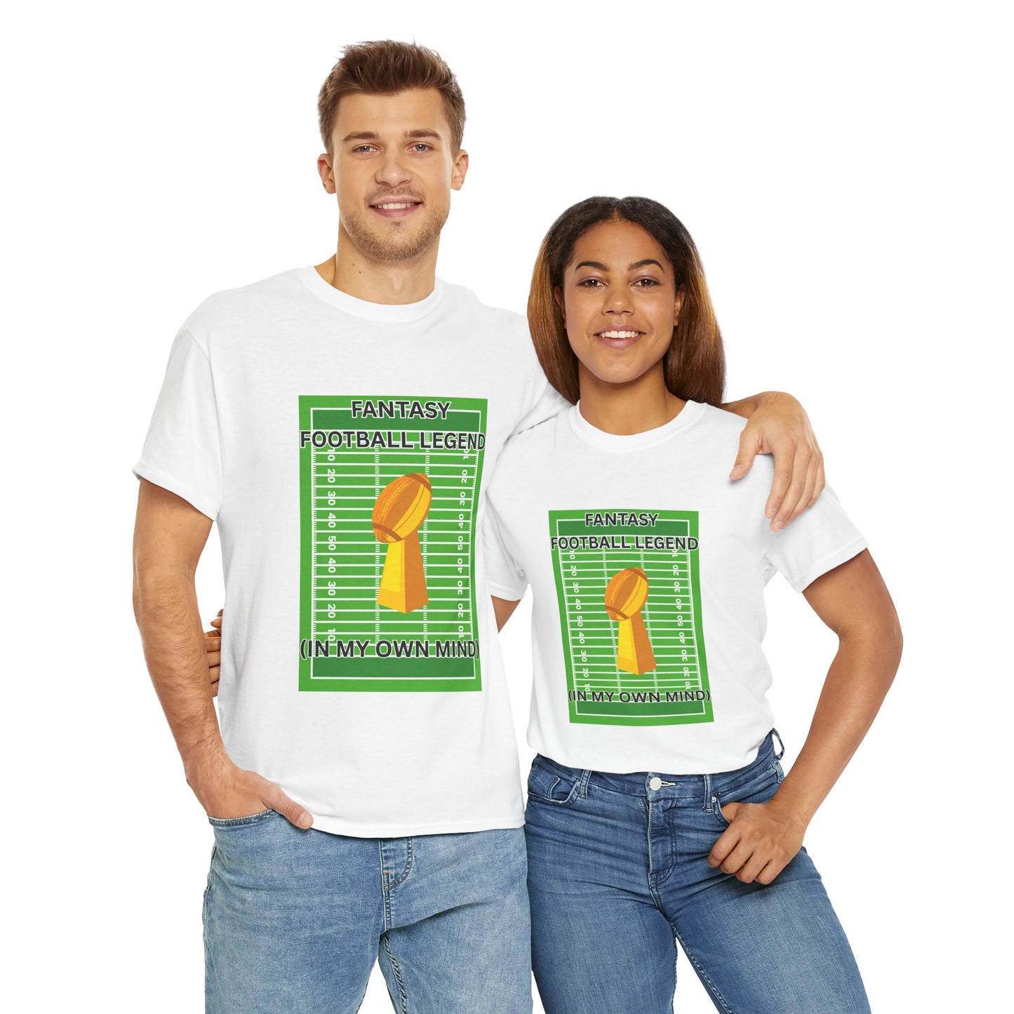 Funny Fantasy Football Legend Tee, Custom Graphic Shirt, Unisex Sportswear, Gift for Sports Fans, Ideal for Game Days, League Events, Summer Wear