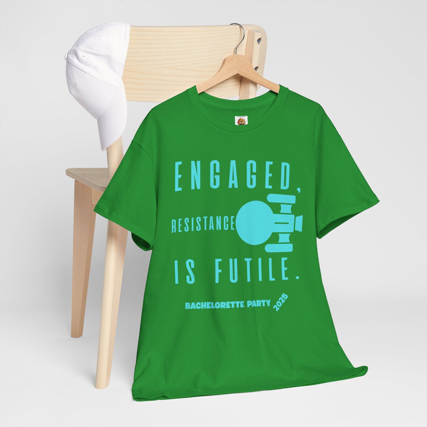 Engaged Resistance Is Futile Unisex Heavy Cotton Tee - Perfect for Bachelorette Parties 2025, Wedding, Engagement, Star Trek, Sci-Fi, Geek, Nerd