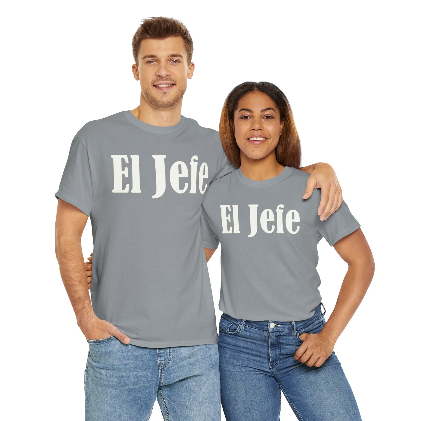 'Señor Popovich' 'El Jefe' Two Double Sided Print Unisex Heavy Cotton Tee - Casual Basketball Culture Shirt, Sports, Coach, T-Shirt