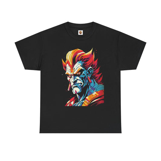 Shonen Anime Villain 001 Bold Graphic Unisex Tee Shirt T-Shirt - Retro Superhero Design, Weeb, Otaku, Geek, Nerd
