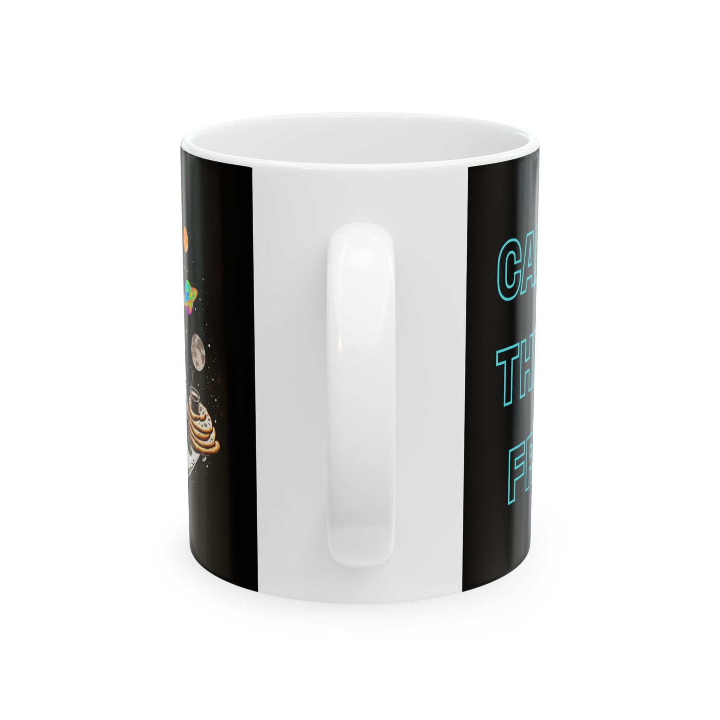 Cosmic Astronaut Ceramic Mug - "Caffeine: The Final Frontier" - Perfect for Space Lovers & Coffee Enthusiasts, Space, Science, Moon, Planets, Geek, Nerd