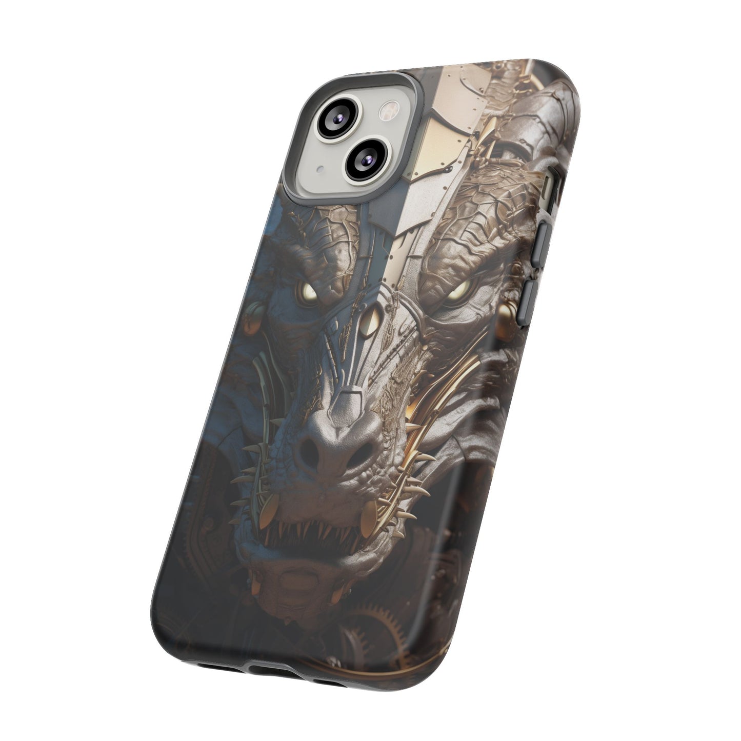 Hyper Realistic 3D Design Clockwork Dragon Phone Case - For Fantasy Lovers, D&D, RPG, TTRPG, Geek, Nerd