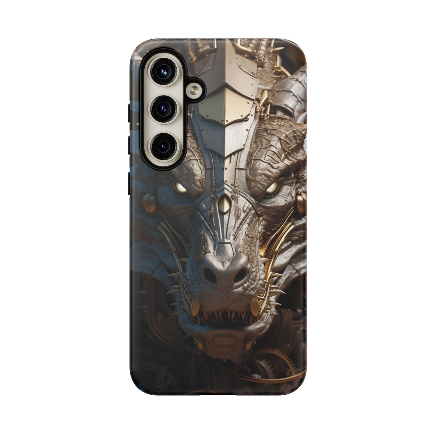 Hyper Realistic 3D Design Clockwork Dragon Phone Case - For Fantasy Lovers, D&D, RPG, TTRPG, Geek, Nerd