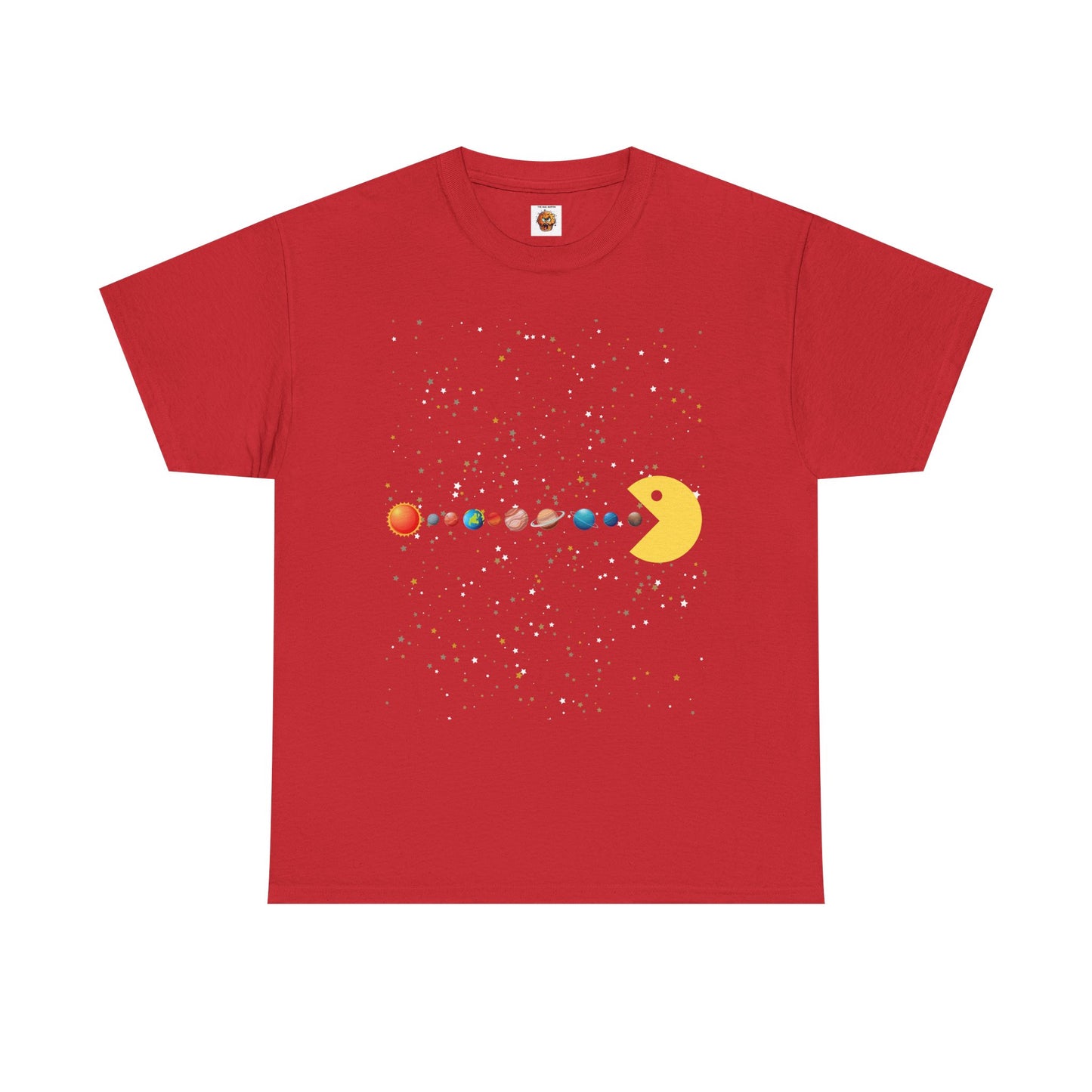 Funny Cute Galaxy Solar System Retro Video Game Unisex Heavy Cotton Tee - Gamer Shirt, Gaming, Space, Geek, Nerd
