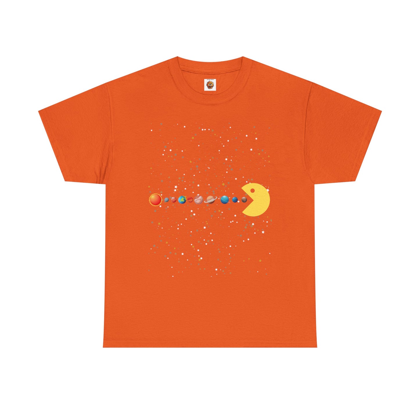 Funny Cute Galaxy Solar System Retro Video Game Unisex Heavy Cotton Tee - Gamer Shirt, Gaming, Space, Geek, Nerd