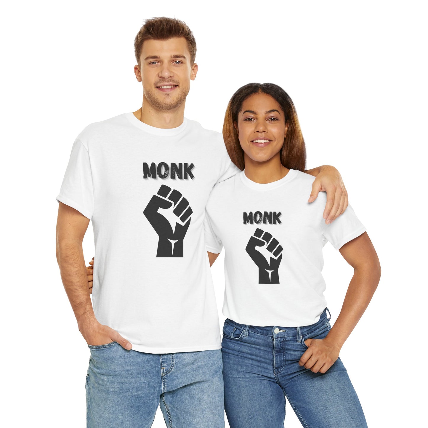 Monk Icon Symbol Dungeons and Dragons DND Unisex Heavy Cotton Tee Shirt T-Shirt - RPG, TTRPG, Roleplaying, Geek, Nerd