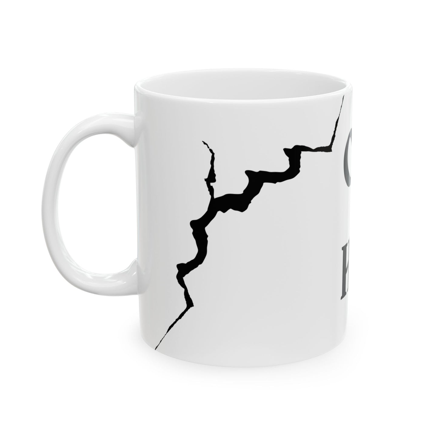 Funny Ceramic Mug - "Crit Happens" Quote D20 - Perfect for Coffee Lovers & Gamers, D&D, DND, RPG, TTRPG, Roleplaying