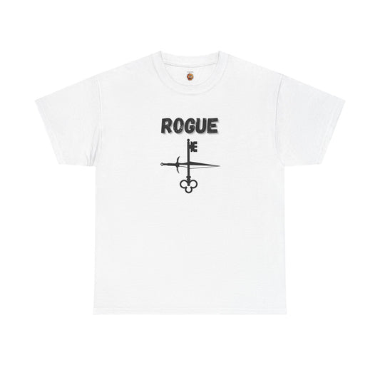 Rogue Icon Symbol Dungeons and Dragons Unisex Heavy Cotton Tee Shirt T-Shirt - RPG, TTRPG, Roleplaying, Geek, Nerd