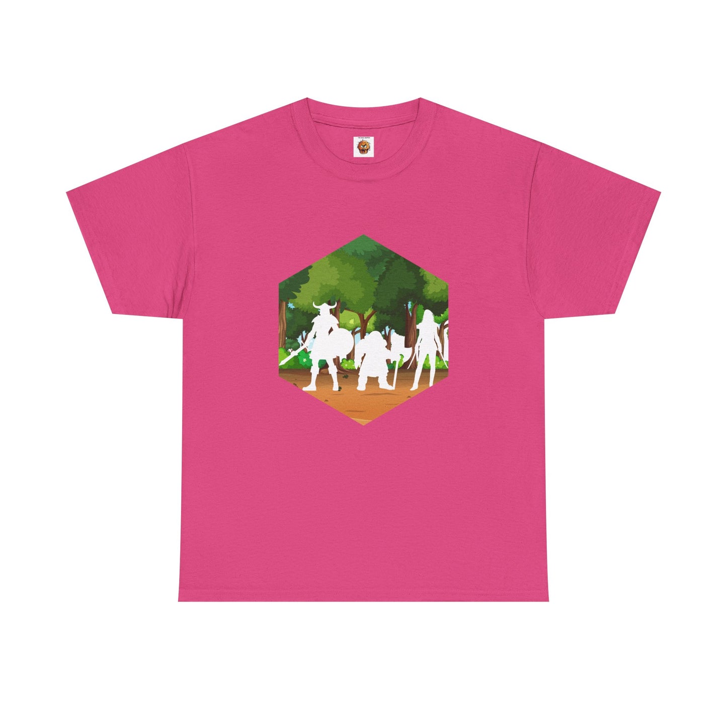 Adventurer's Quest D20 Outline Dungeons and Dragons DND Unisex Heavy Cotton Tee Shirt T-Shirt - RPG, TTRPG, Roleplaying, Geek, Nerd