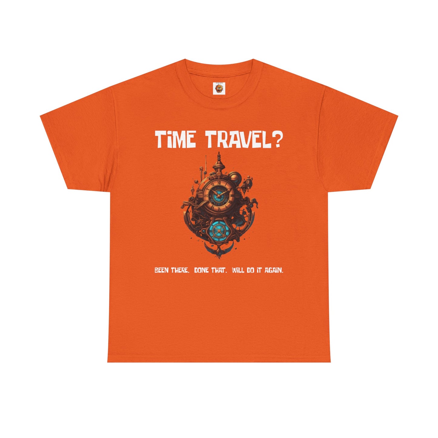 Time Travel Funny Mystical Unisex Heavy Cotton Tee Shirt - Unique Steampunk Design for Dreamers, Geek, Nerd, Science, Tech, Cyberpunk
