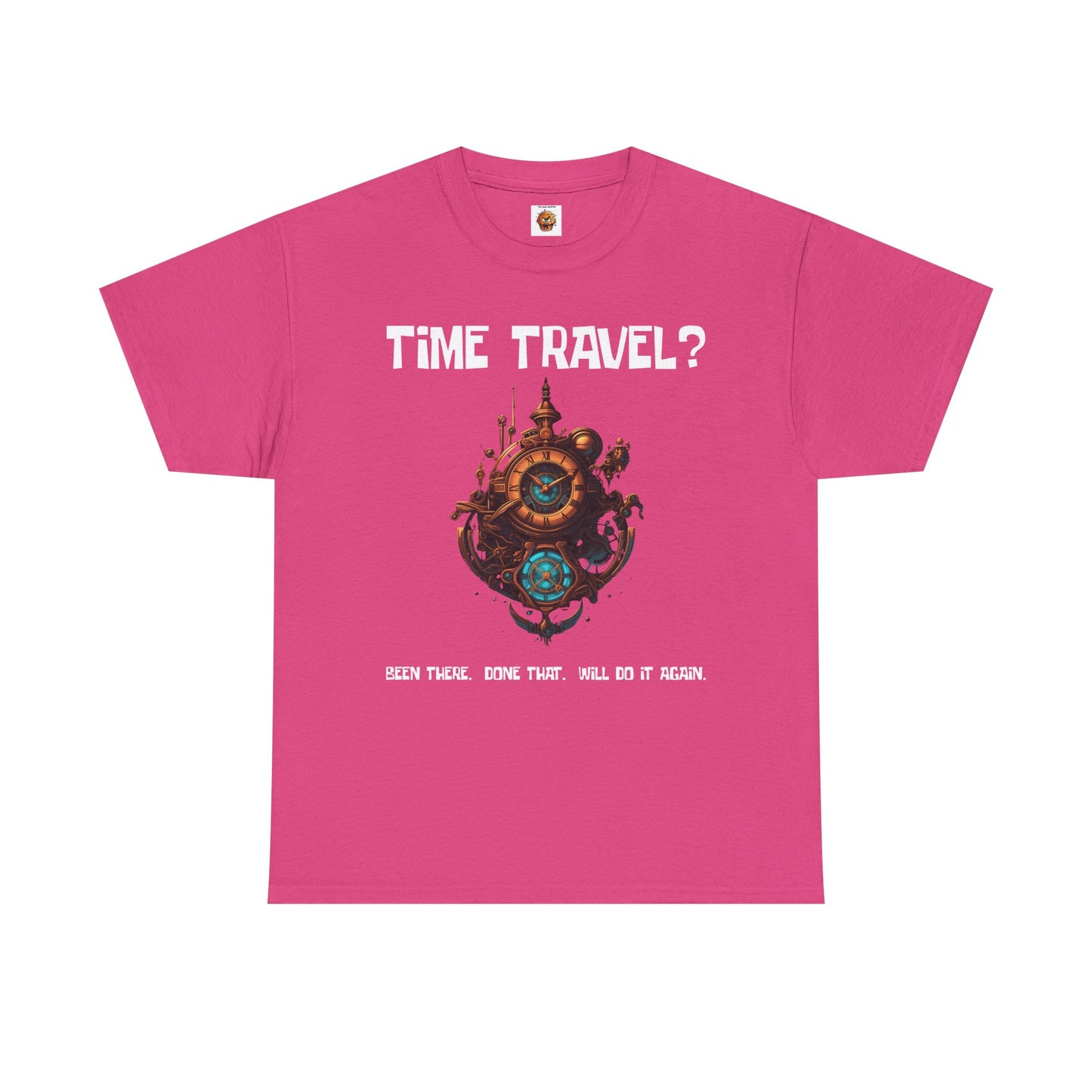 Time Travel Funny Mystical Unisex Heavy Cotton Tee Shirt - Unique Steampunk Design for Dreamers, Geek, Nerd, Science, Tech, Cyberpunk