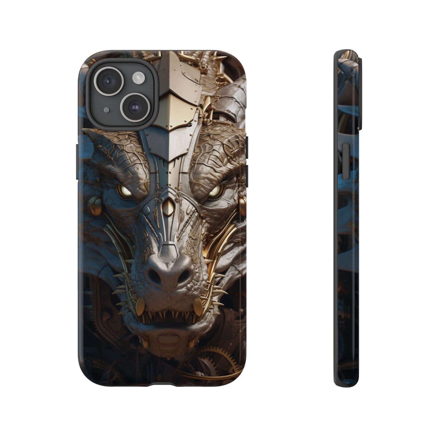 Hyper Realistic 3D Design Clockwork Dragon Phone Case - For Fantasy Lovers, D&D, RPG, TTRPG, Geek, Nerd