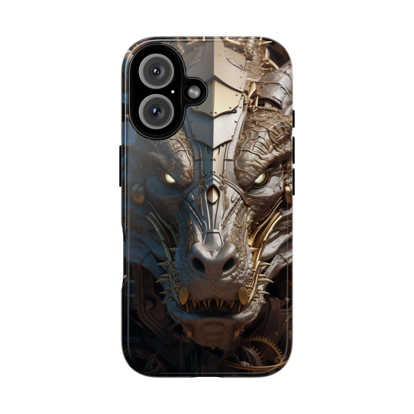 Hyper Realistic 3D Design Clockwork Dragon Phone Case - For Fantasy Lovers, D&D, RPG, TTRPG, Geek, Nerd