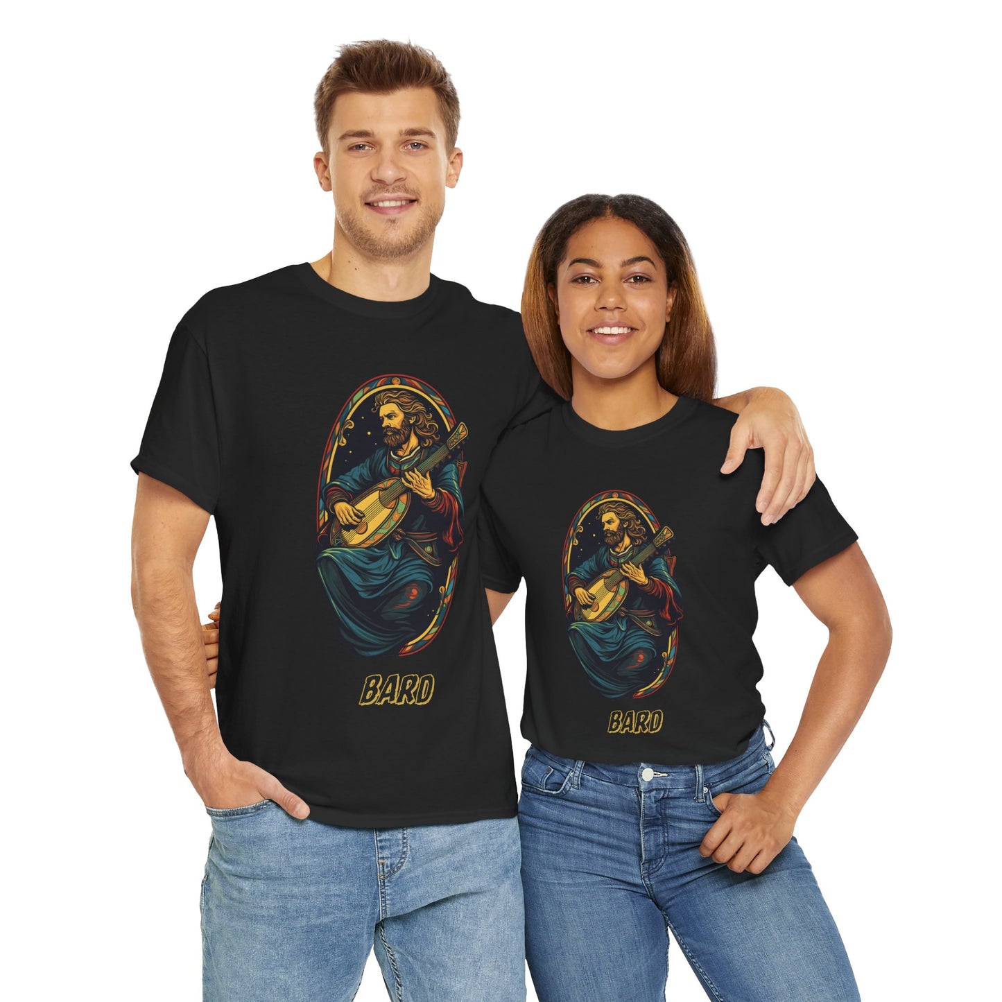 Bard Quote Dungeons and Dragons DND Unisex Heavy Cotton Tee Shirt T-Shirt - RPG, TTRPG, Roleplaying, Geek, Nerd