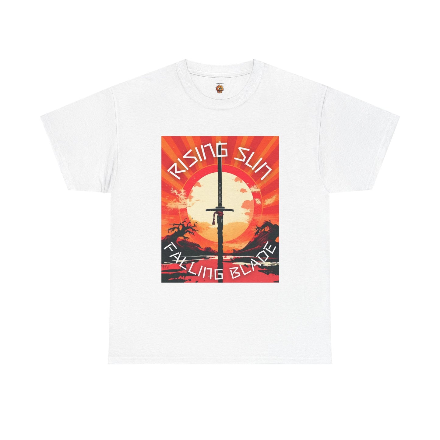 Rising Sun Falling Blade Shonen Anime Unisex Heavy Cotton Tee Shirt - Vintage Style Graphic T-Shirt, Weeb, Otaku, Geek, Nerd
