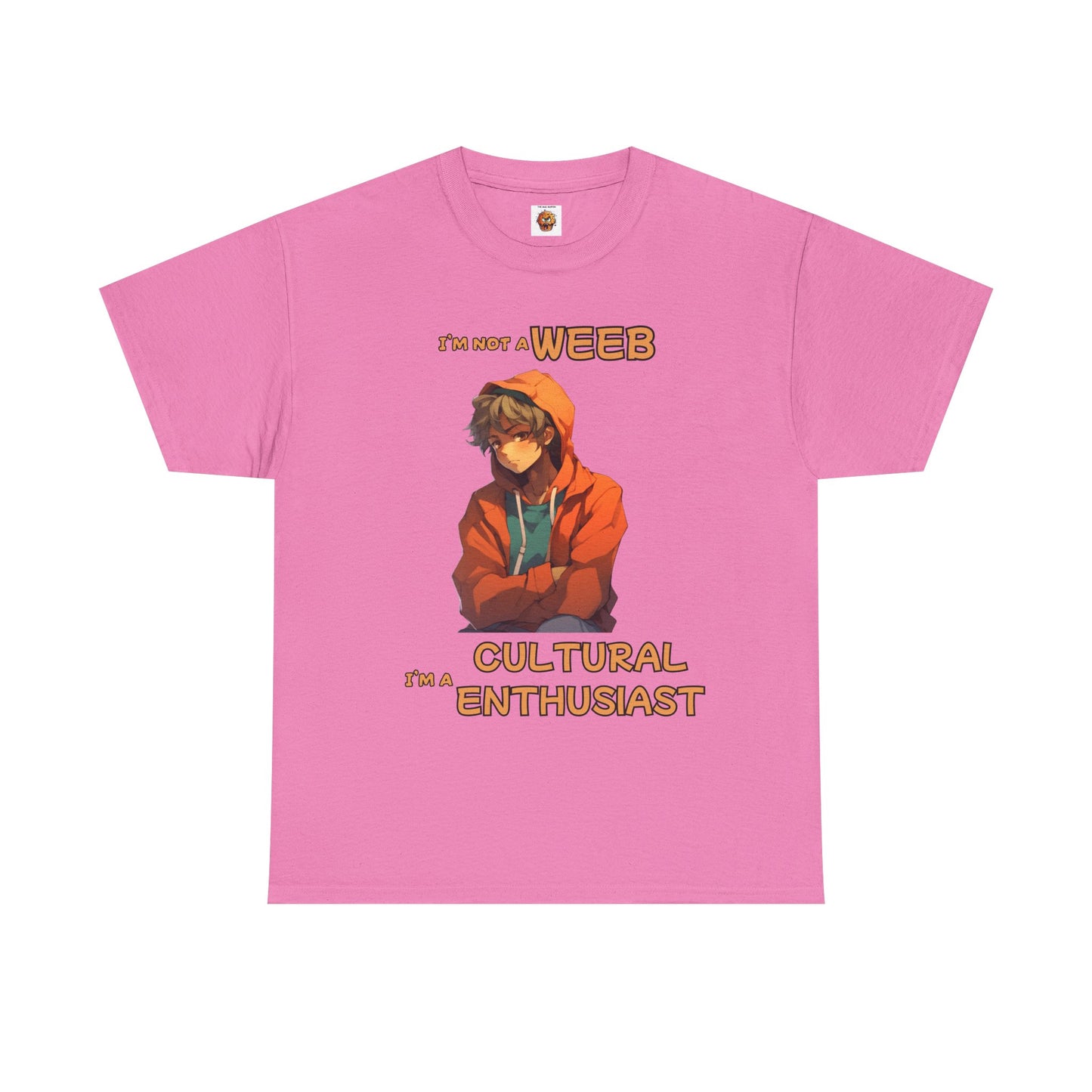 Cultural Enthusiast Unisex Heavy Cotton Tee Shirt - I'm Not a Weeb Graphic T-Shirt, Shonen Anime, Geek, Nerd