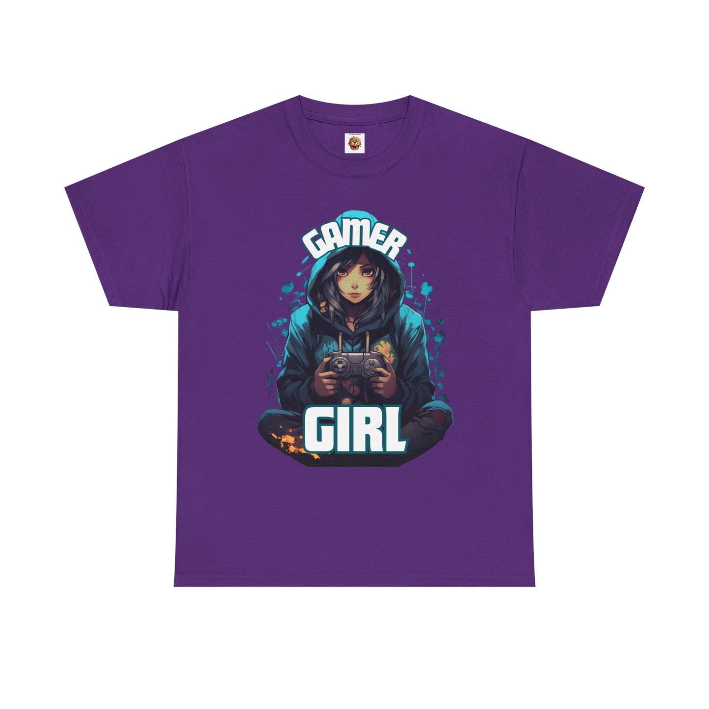 Gamer Girl Hoodie, Ear Phones, Controller Unisex Heavy Cotton Tee - Comfortable Casual Tee for Gaming Enthusiasts, Video Game, Geek, Nerd
