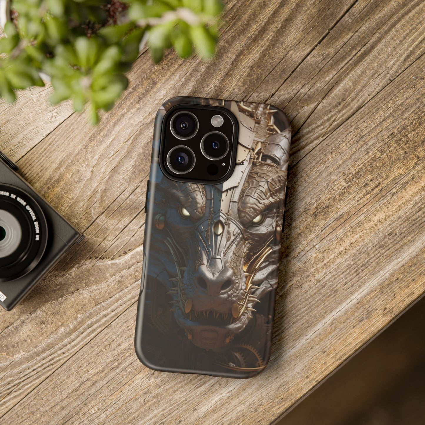 Hyper Realistic 3D Design Clockwork Dragon Phone Case - For Fantasy Lovers, D&D, RPG, TTRPG, Geek, Nerd