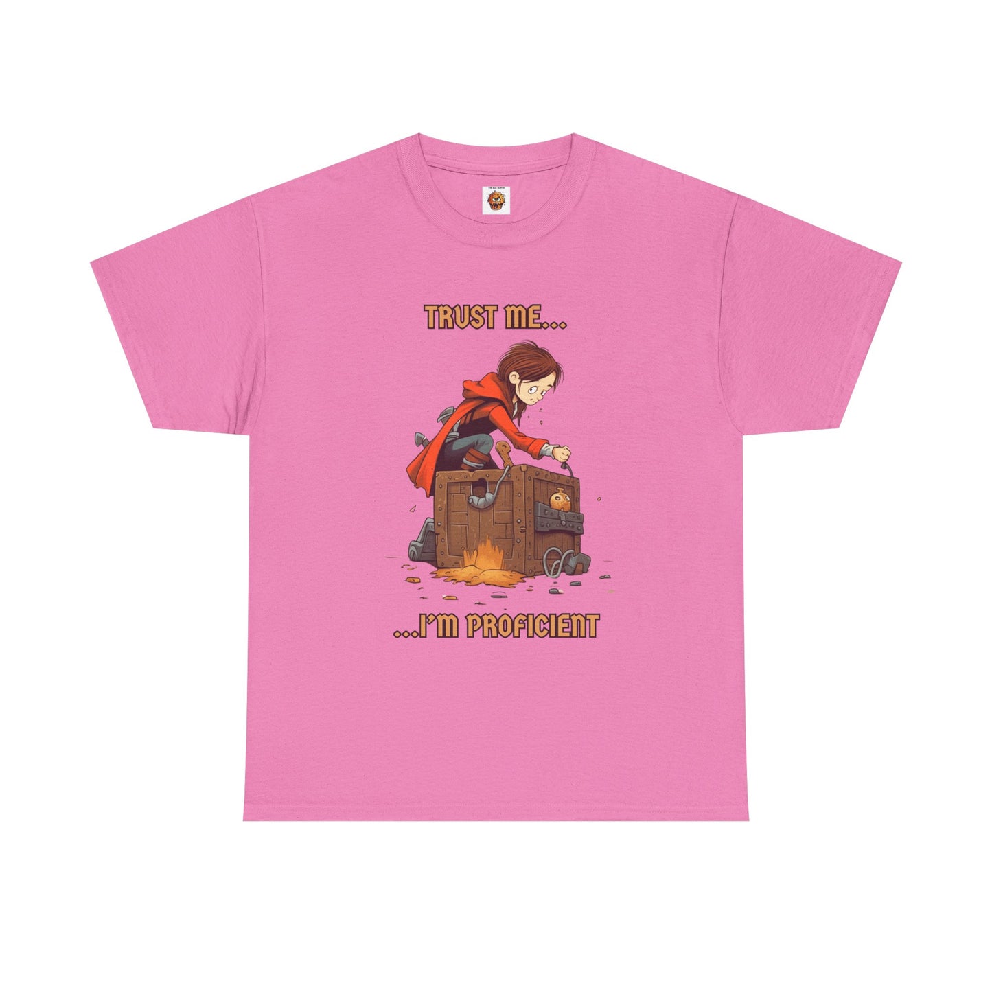 'Trust Me, I'm Proficient' Dungeons and Dragons DND Unisex Heavy Cotton Tee Shirt T-Shirt, RPG, TTRPG, Roleplaying, Geek, Nerd, Rogue, Thief