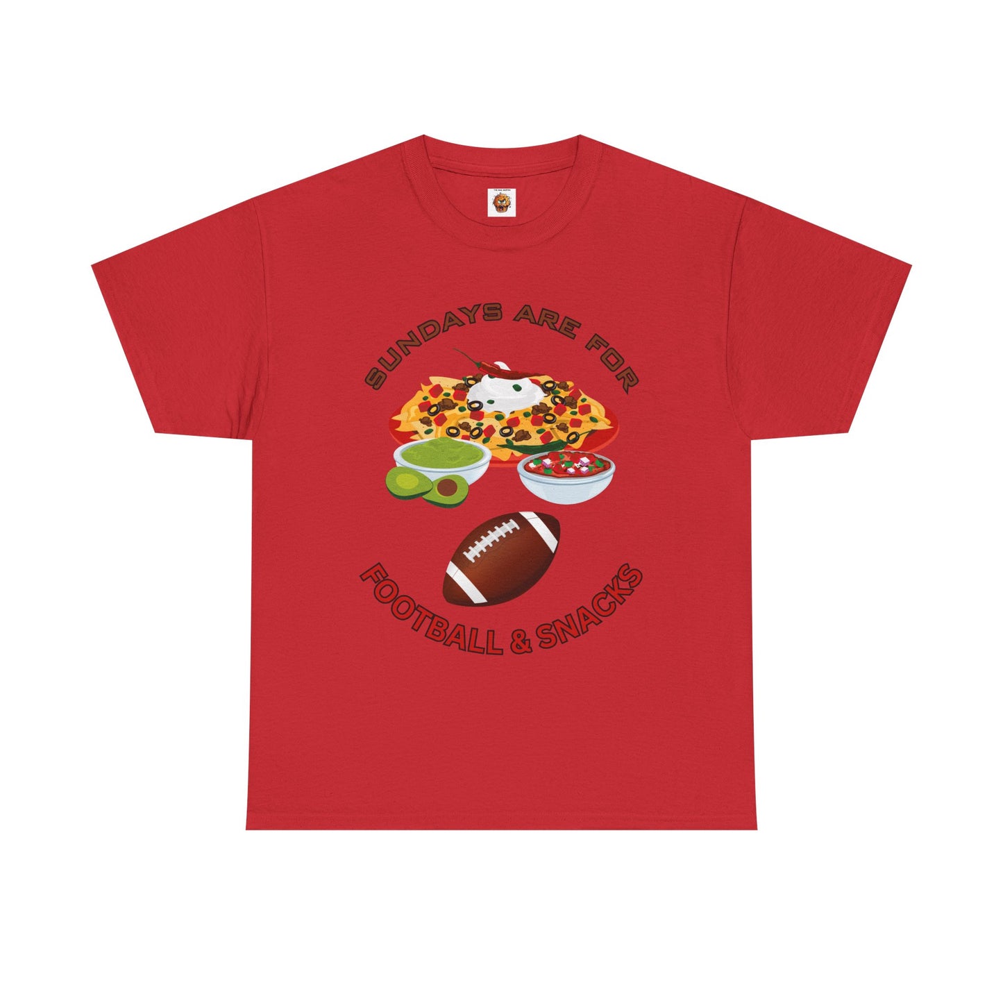 Sundays Are for Football & Snacks Tee, Unisex Cotton Shirt, Game Day Apparel, Fun Gift for Sports Lovers, Weekend Vibes, Super Bowl