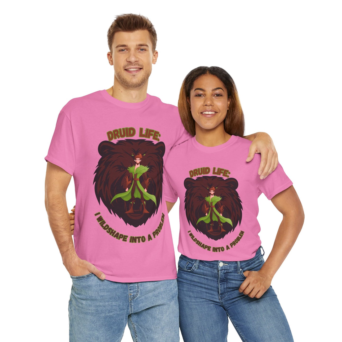 Druid Life Dungeons and Dragons DND Unisex Heavy Cotton Tee Shirt T-Shirt - RPG, TTRPG, Roleplaying, Geek, Nerd