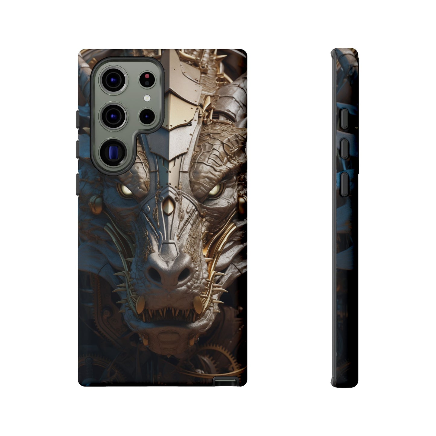 Hyper Realistic 3D Design Clockwork Dragon Phone Case - For Fantasy Lovers, D&D, RPG, TTRPG, Geek, Nerd