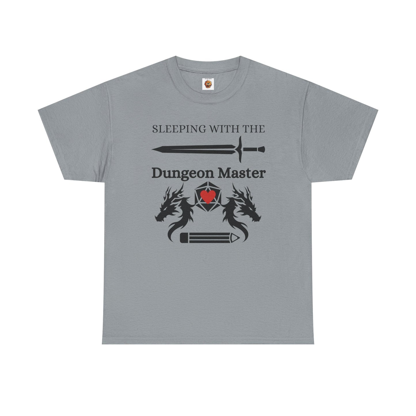 Sleeping with the Dungeon Master Dungeons and Dragons DND Unisex Heavy Cotton Tee Shirt T-Shirt - RPG, TTRPG, Roleplaying, Geek, Nerd