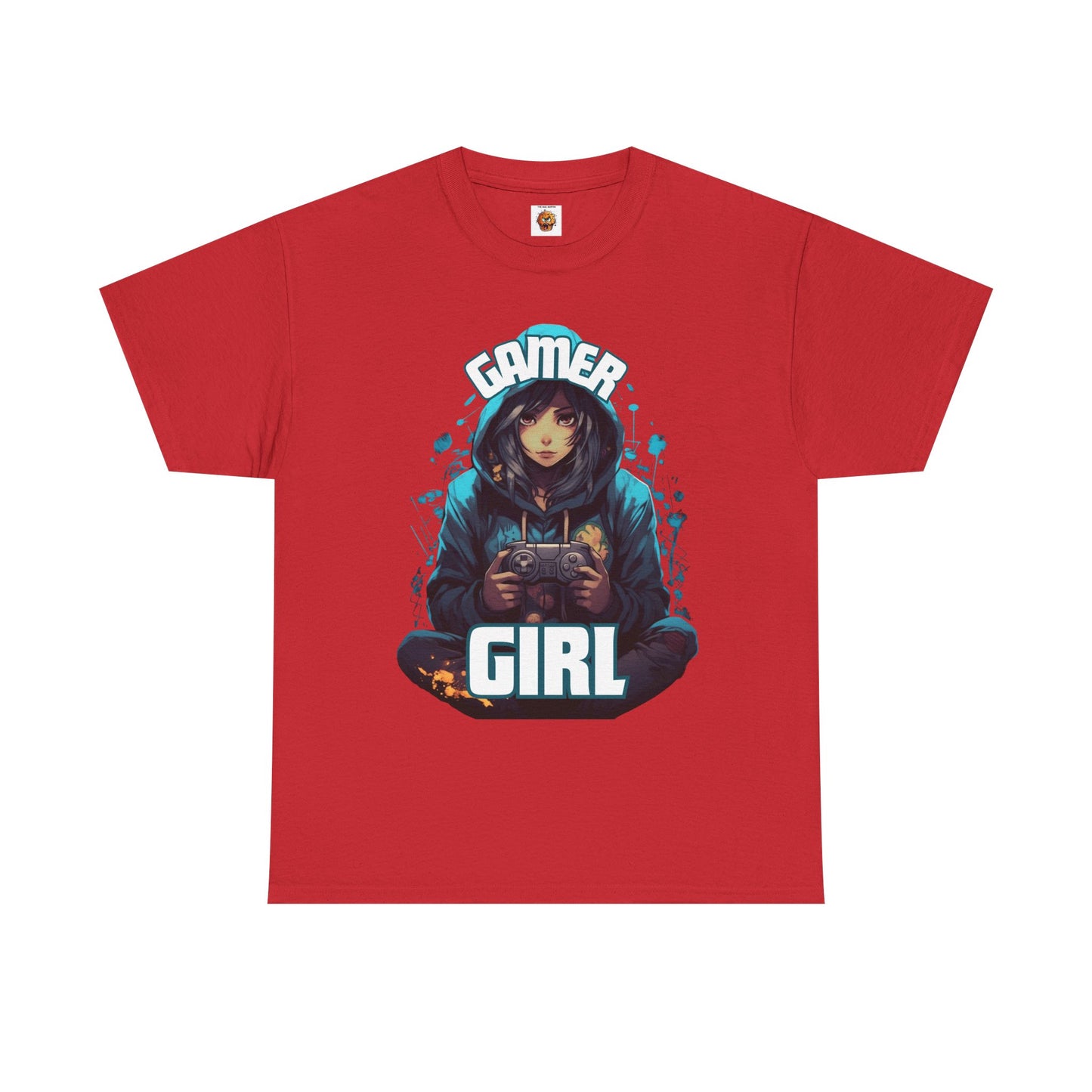 Gamer Girl Hoodie, Ear Phones, Controller Unisex Heavy Cotton Tee - Comfortable Casual Tee for Gaming Enthusiasts, Video Game, Geek, Nerd