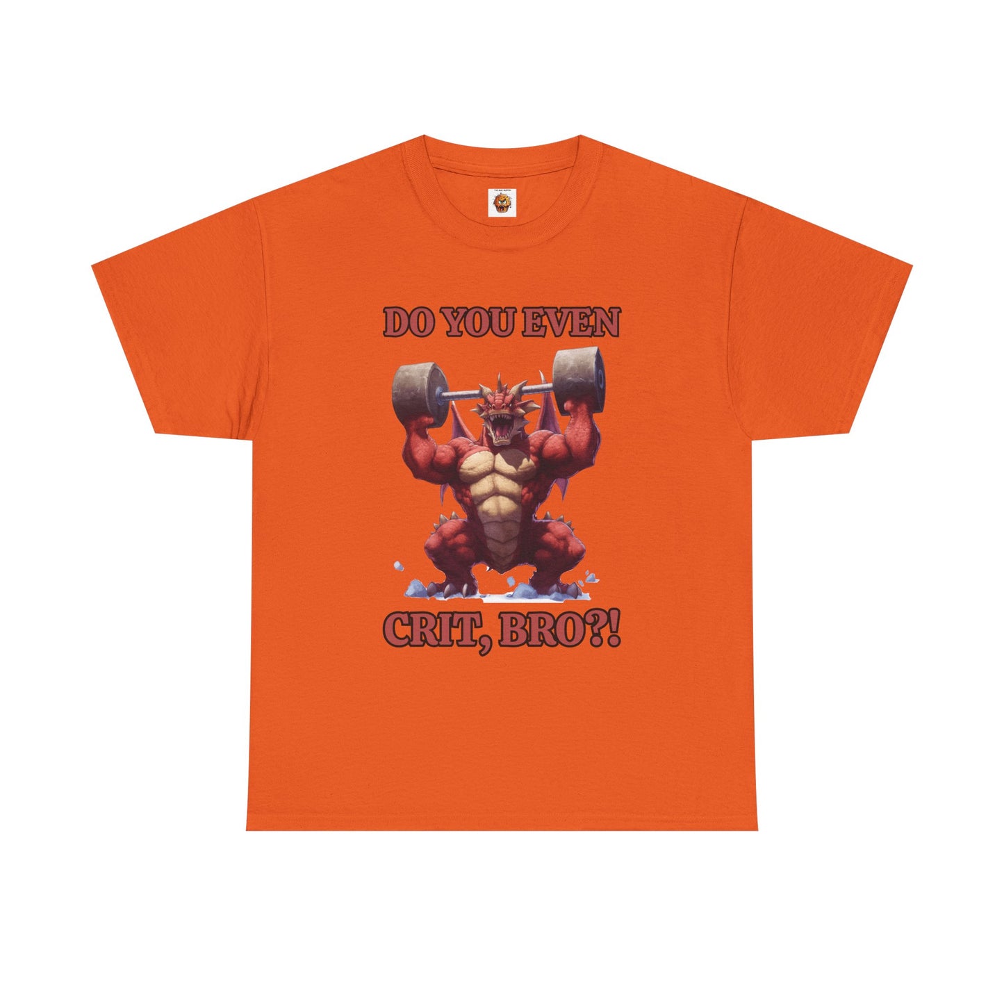 Muscle Tee for D&D Enthusiasts | Gym Humor | Do You Even Crit Bro? | Workout Gift | Unisex Heavy Cotton Tee, Funny Gym Shirt, DND, RPG, TTRPG, Geek, Nerd, Dragon