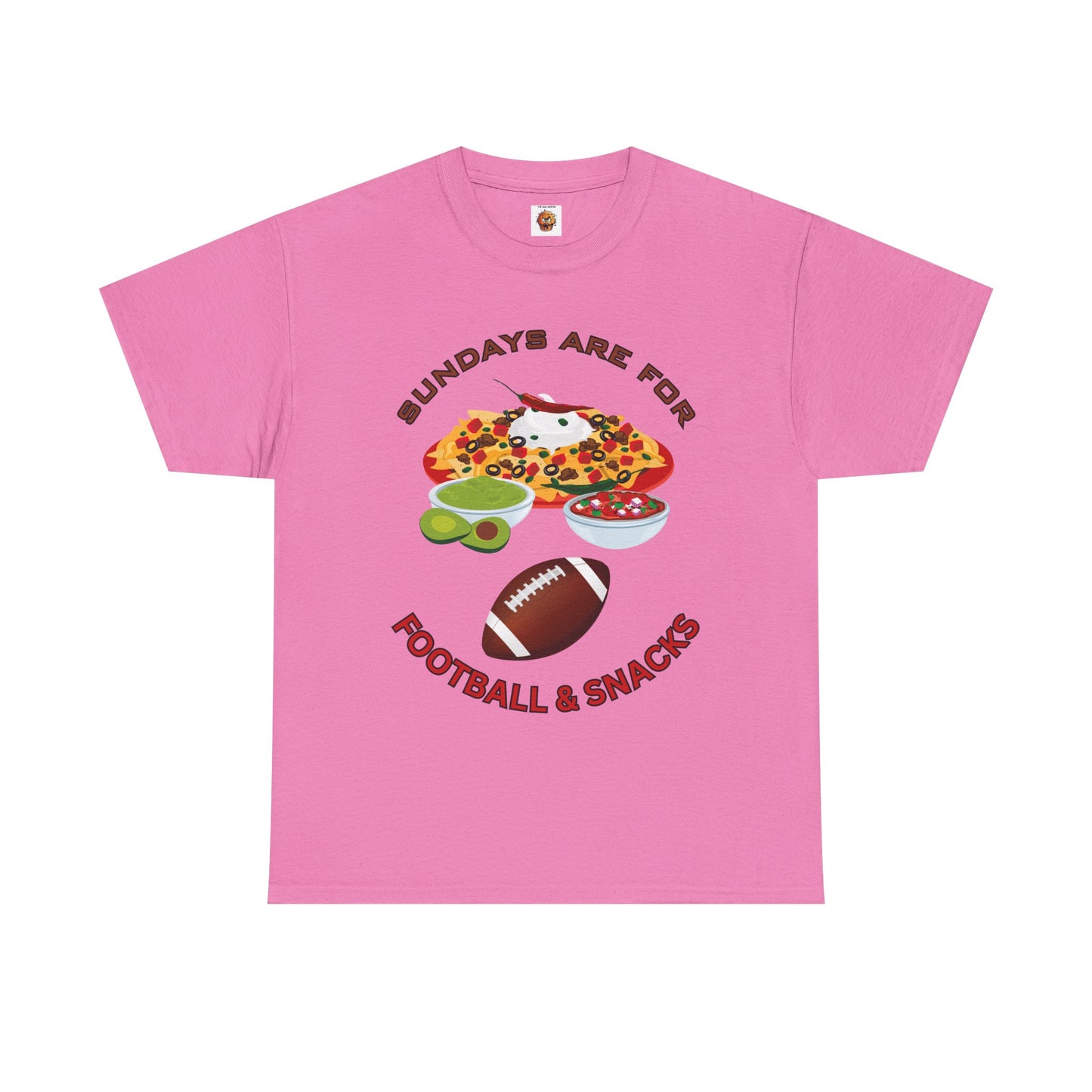 Sundays Are for Football & Snacks Tee, Unisex Cotton Shirt, Game Day Apparel, Fun Gift for Sports Lovers, Weekend Vibes, Super Bowl