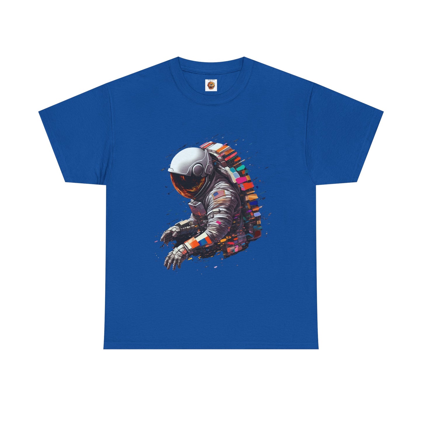 U.S. Astronaut Cosmic Explorer Unisex Heavy Cotton Tee Shirt - Space-Themed Graphic T-Shirt, Geek, Nerd