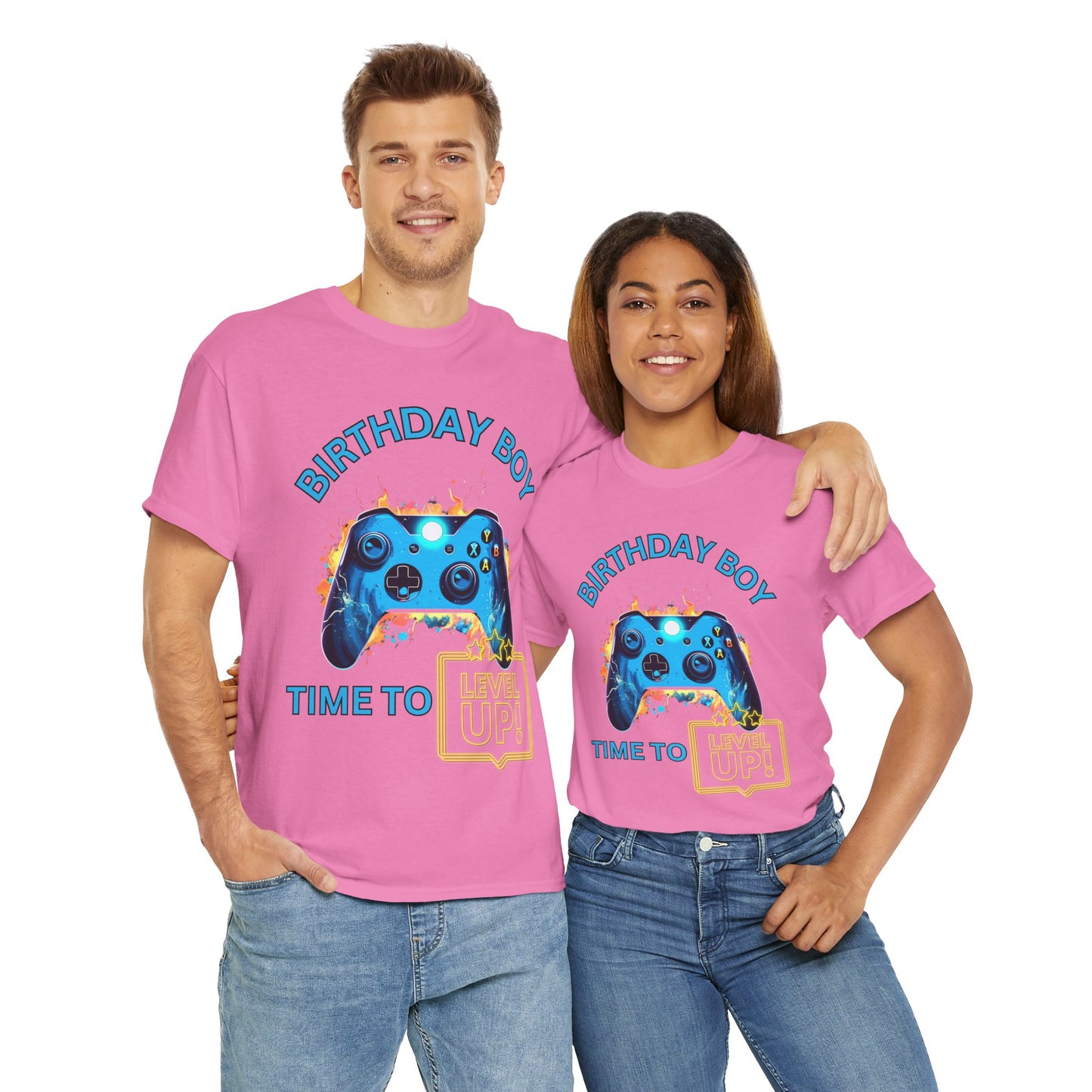Happy Birthday Boy Gaming T-Shirt - Time To Level Up Celebration Tee Shirt, Gamer, Video Games, Great For Boys, Men, Gentlemen, Geek, Nerd