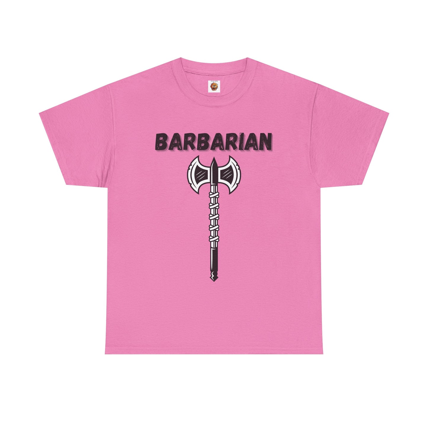 Barbarian Icon Symbol Dungeons and Dragons DND Unisex Heavy Cotton Tee Shirt T-Shirt - RPG, TTRPG, Roleplaying, Geek, Nerd
