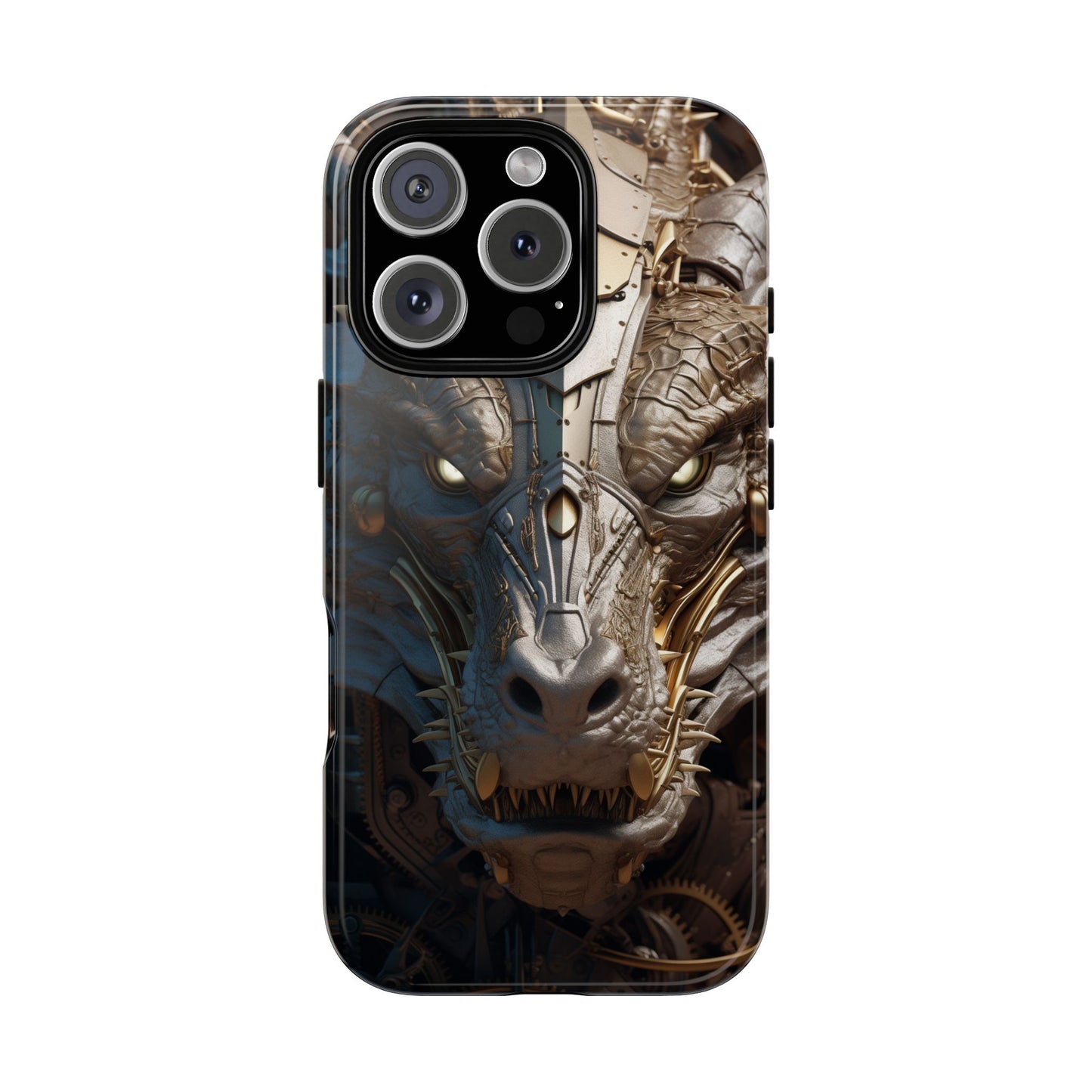 Hyper Realistic 3D Design Clockwork Dragon Phone Case - For Fantasy Lovers, D&D, RPG, TTRPG, Geek, Nerd