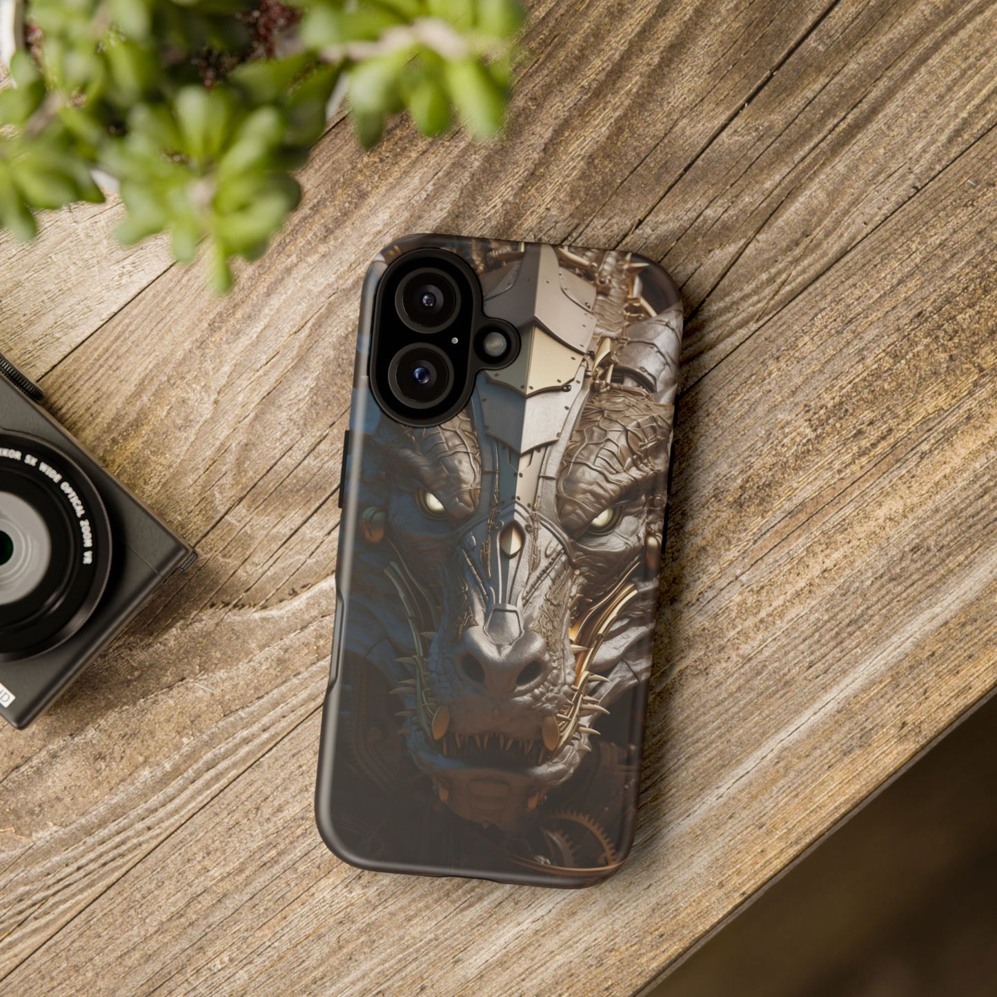 Hyper Realistic 3D Design Clockwork Dragon Phone Case - For Fantasy Lovers, D&D, RPG, TTRPG, Geek, Nerd