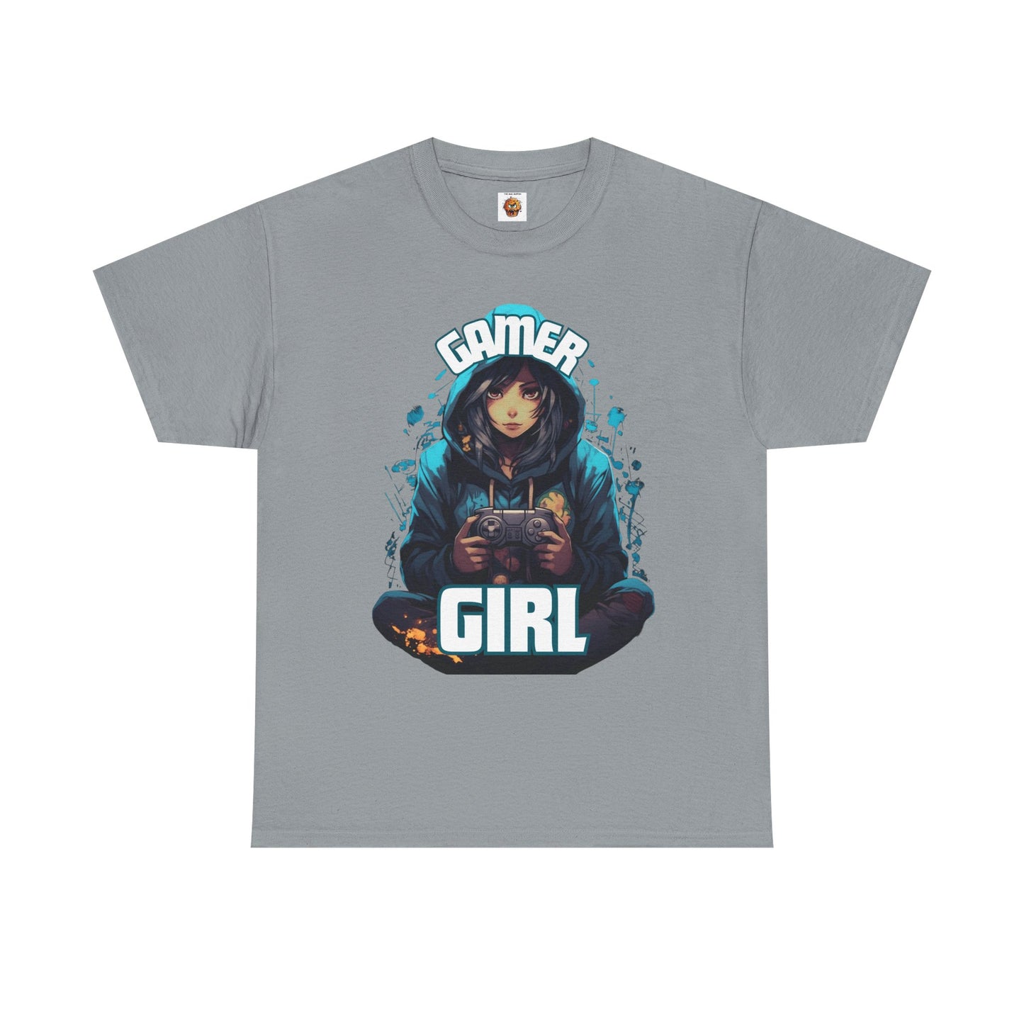 Gamer Girl Hoodie, Ear Phones, Controller Unisex Heavy Cotton Tee - Comfortable Casual Tee for Gaming Enthusiasts, Video Game, Geek, Nerd