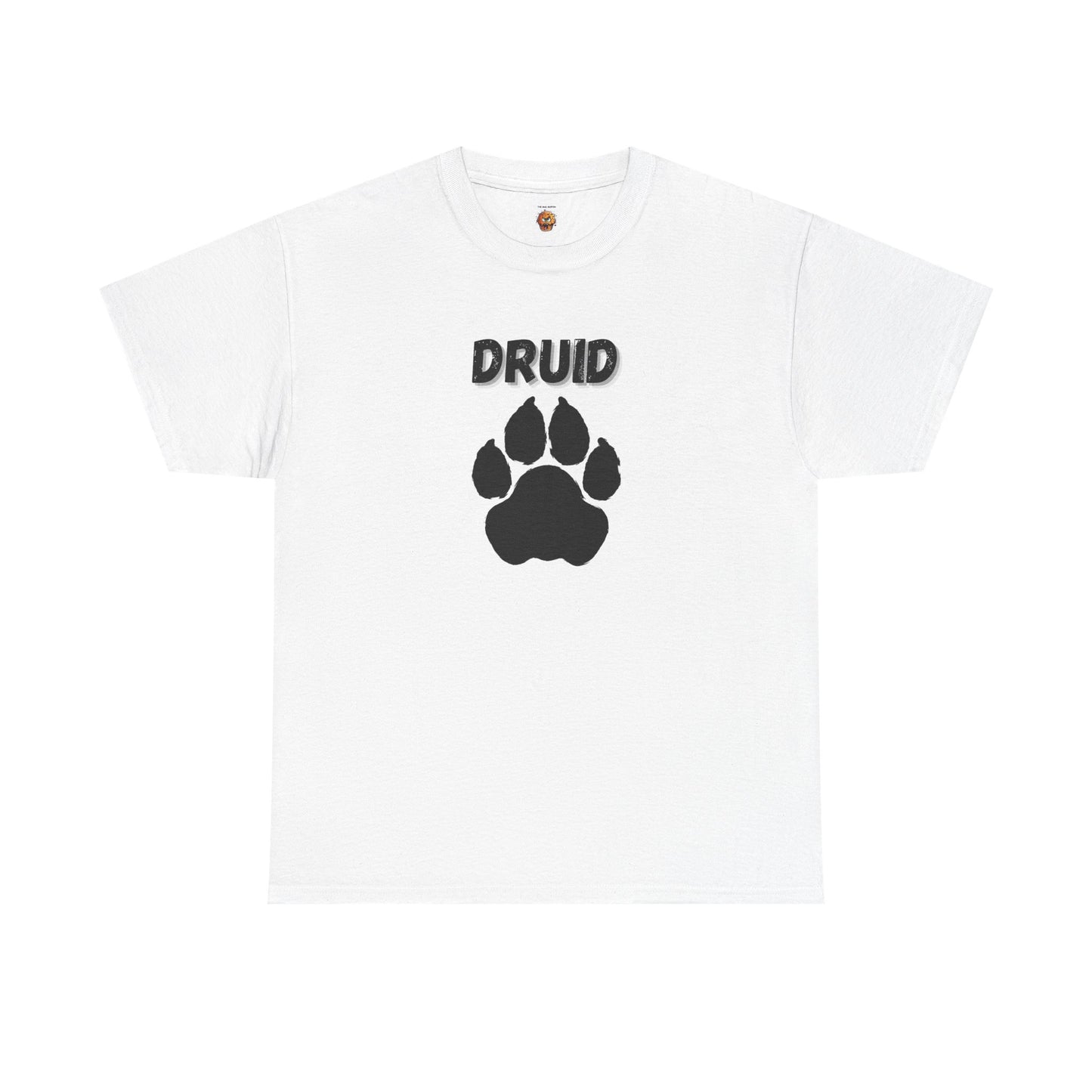 Druid Icon Symbol Dungeons and Dragons DND Unisex Heavy Cotton Tee Shirt T-Shirt - RPG, TTRPG, Roleplaying, Geek, Nerd