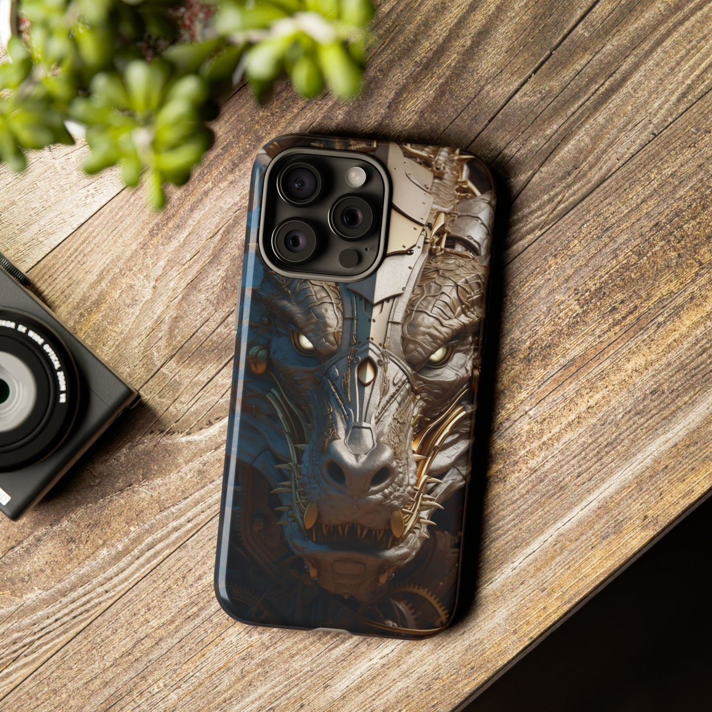 Hyper Realistic 3D Design Clockwork Dragon Phone Case - For Fantasy Lovers, D&D, RPG, TTRPG, Geek, Nerd