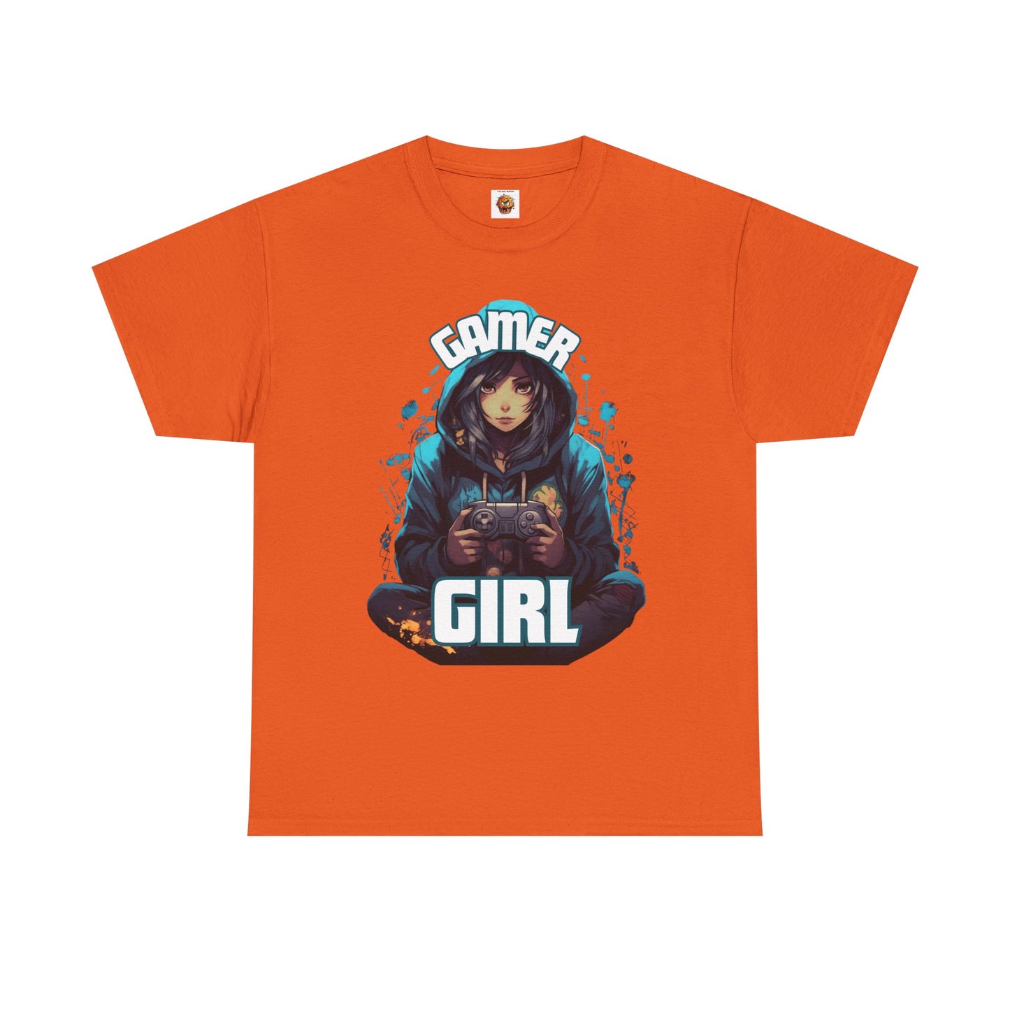 Gamer Girl Hoodie, Ear Phones, Controller Unisex Heavy Cotton Tee - Comfortable Casual Tee for Gaming Enthusiasts, Video Game, Geek, Nerd