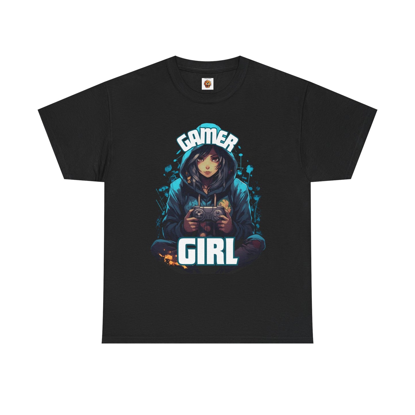 Gamer Girl Hoodie, Ear Phones, Controller Unisex Heavy Cotton Tee - Comfortable Casual Tee for Gaming Enthusiasts, Video Game, Geek, Nerd