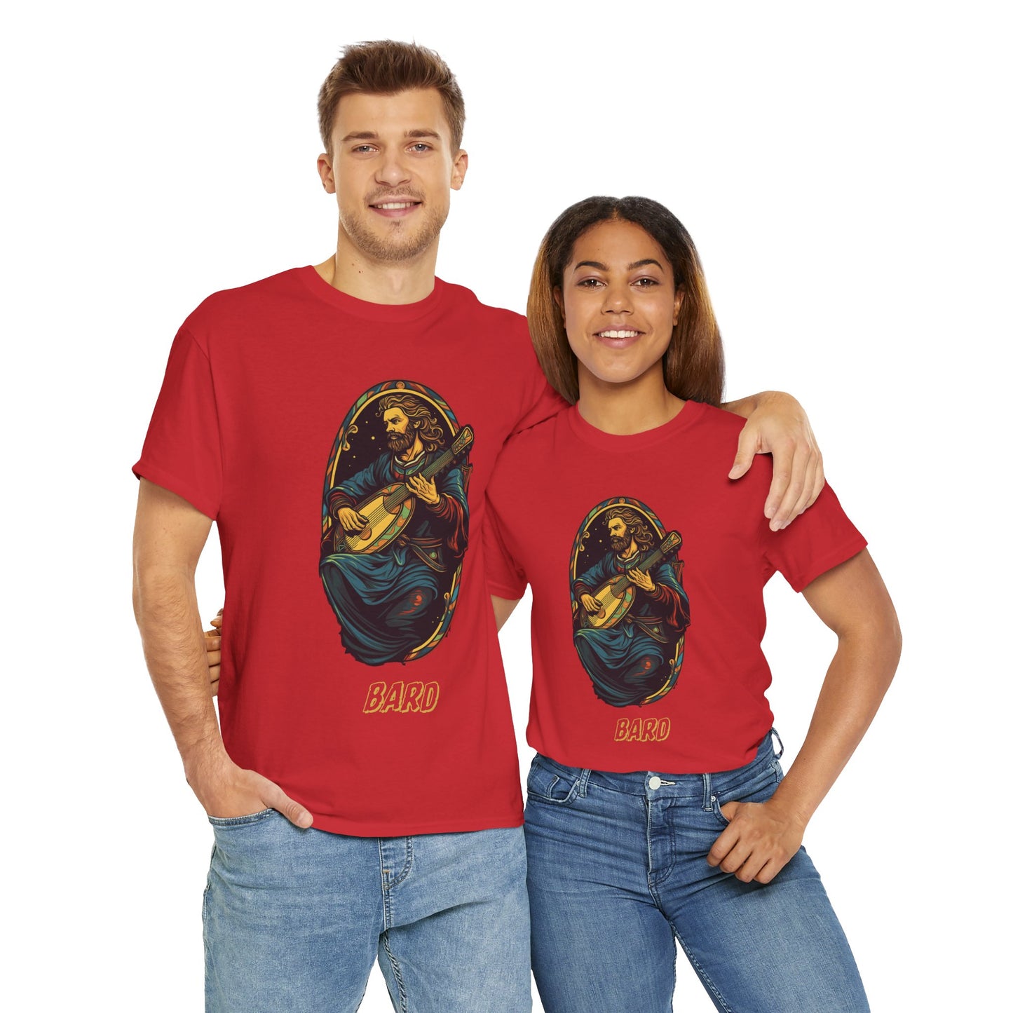 Bard Quote Dungeons and Dragons DND Unisex Heavy Cotton Tee Shirt T-Shirt - RPG, TTRPG, Roleplaying, Geek, Nerd