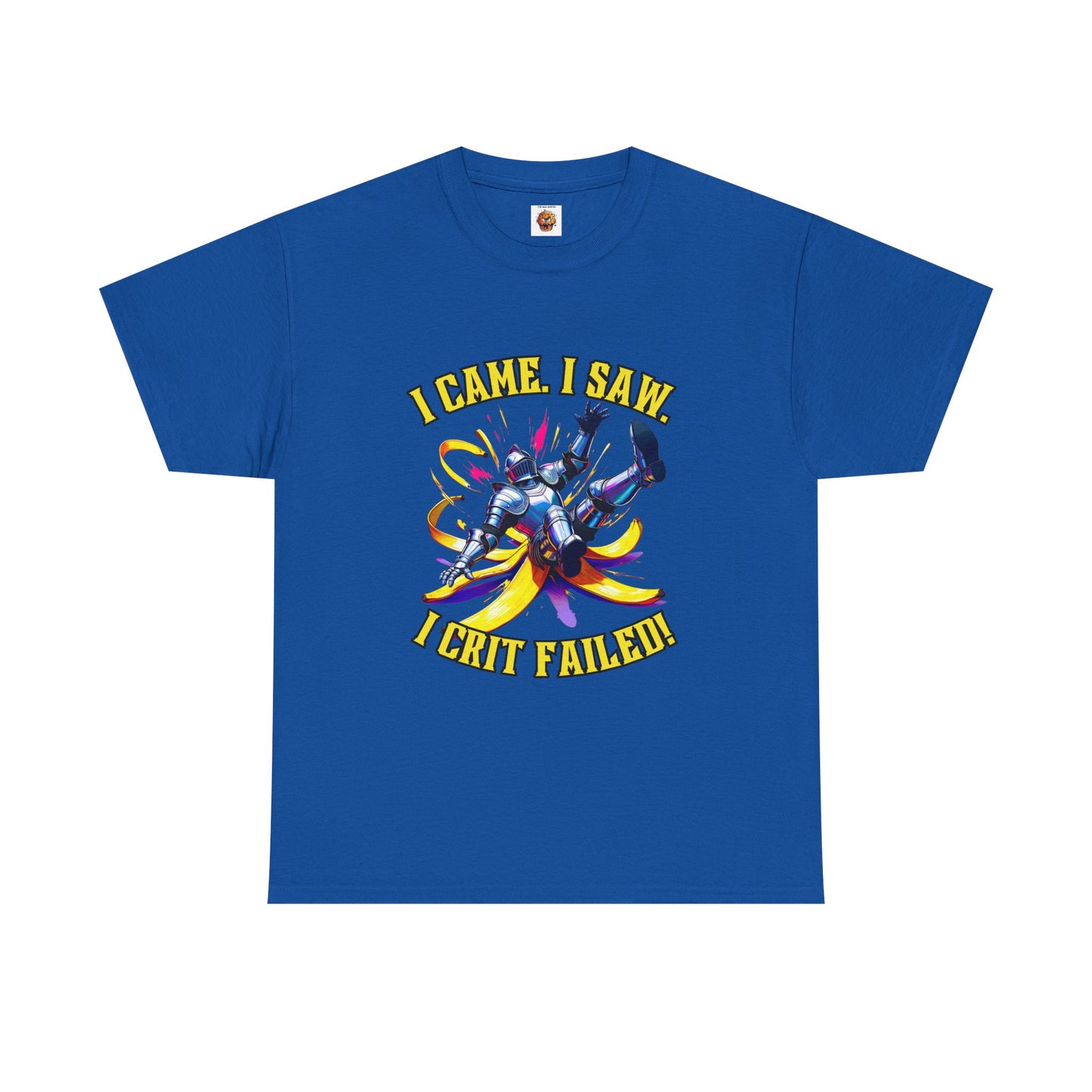 Funny Gamer Unisex Tee - 'I Came, I Saw, I Crit Failed' - Perfect for Gaming Gifts, Birthday, or Casual Wear, DND, RPG, TTRPG, Geek, Nerd