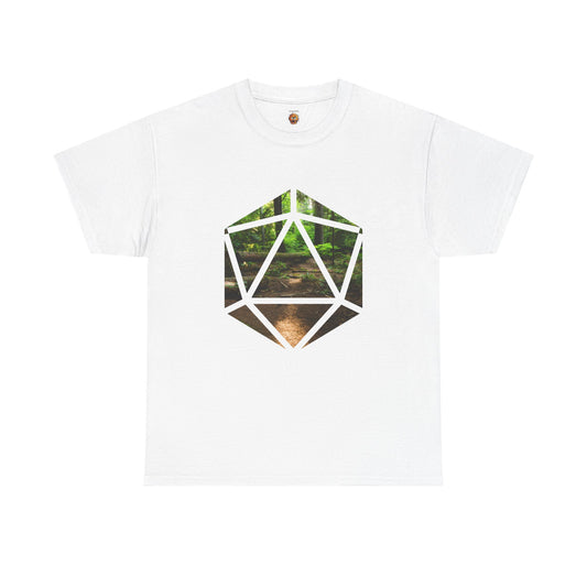 D20 Earth Element Nature-Inspired Graphic Tee | Adventure Shirt, Unisex Cotton Tee, Nature Lover Gift, Eco-Friendly Clothing, Casual Wear, DND, RPG, TTRPG, Geek, Nerd