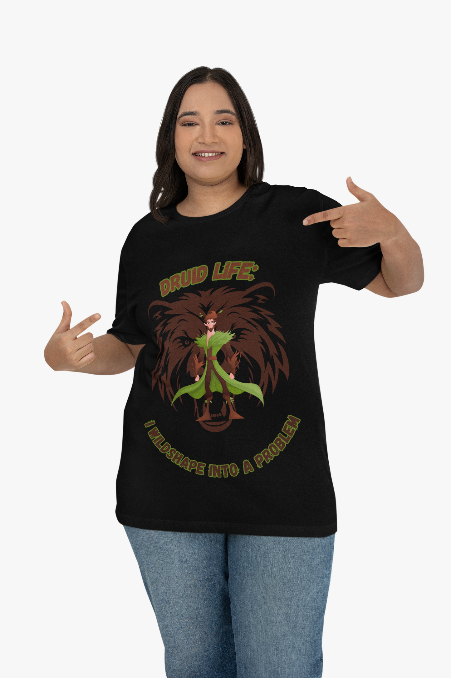 Druid Life Dungeons and Dragons DND Unisex Heavy Cotton Tee Shirt T-Shirt - RPG, TTRPG, Roleplaying, Geek, Nerd