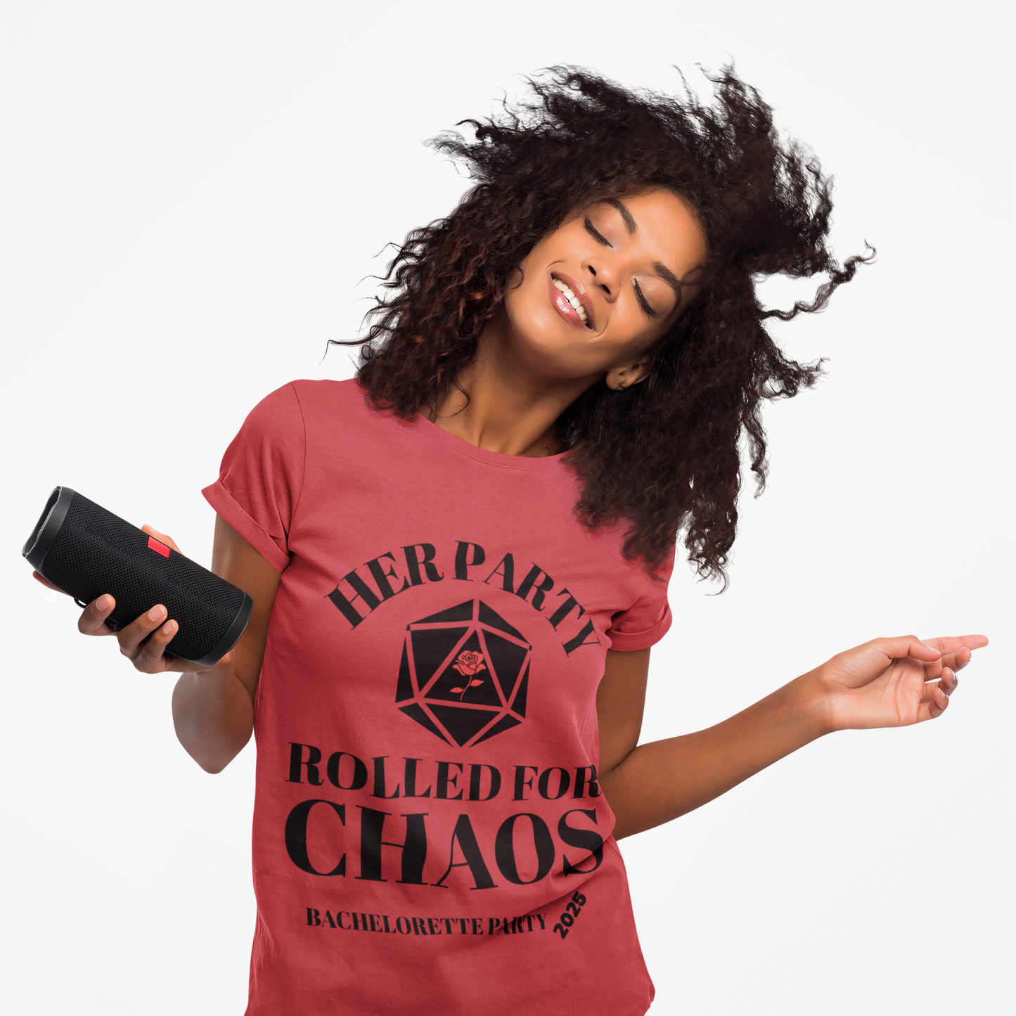 Rolled For Chaos Bachelorette Party 2025 Tee - Unisex Heavy Cotton Shirt, Weeding, Engagement, D&D, DND, RPG, TTRPG, Geek, Nerd