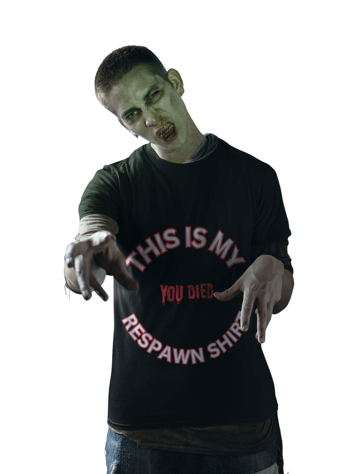 Funny Gaming Unisex Heavy Cotton Graphic T-Shirt - 'This Is My Respawn Shirt', You Died, Video Game, Gamer, Gaming, Geek, Nerd, PC, Console