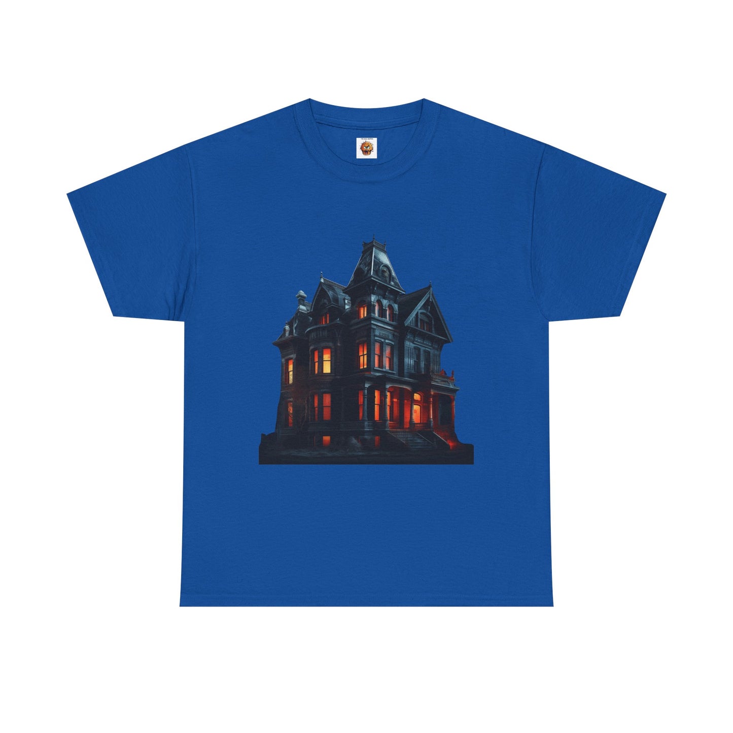Haunted Victorian House And Loving It Graphic Tee Shirt T-Shirt - Unisex Heavy Cotton, Horror, Scary, Halloween, Gothic, Geek, Nerd