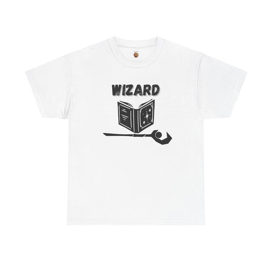 Wizard Icon Symbol Dungeons and Dragons DND Unisex Heavy Cotton Tee Shirt T-Shirt - RPG, TTRPG, Roleplaying, Geek, Nerd
