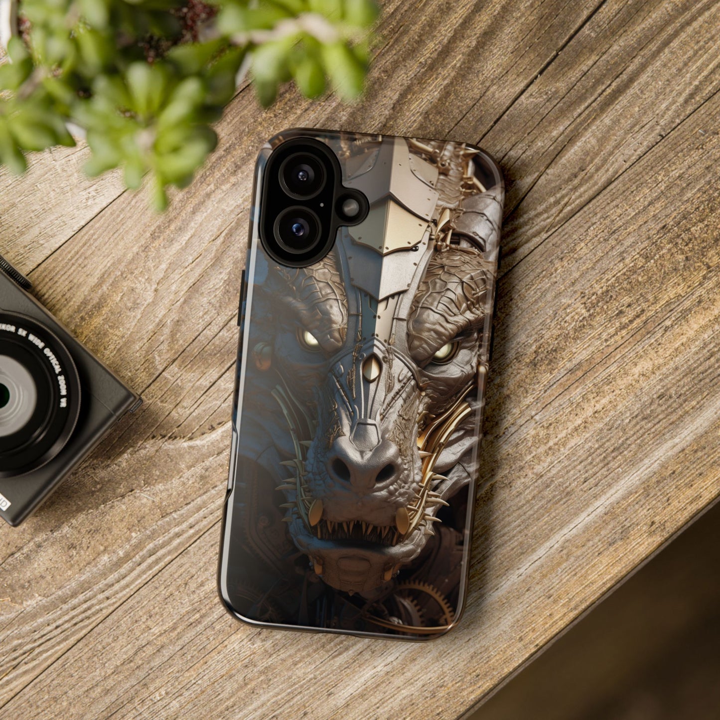 Hyper Realistic 3D Design Clockwork Dragon Phone Case - For Fantasy Lovers, D&D, RPG, TTRPG, Geek, Nerd